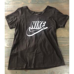 Nike women’s brown athletic cut short sleeve tee t shirt size XL